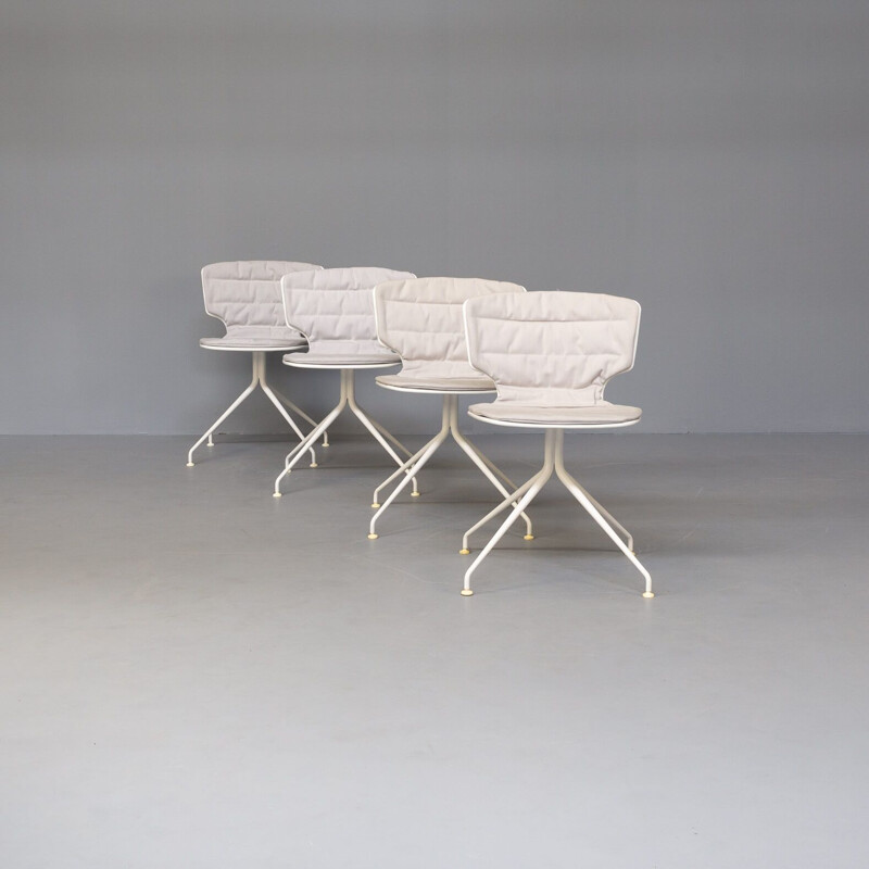 Set of 4 vintage "erice" chairs by Alberto Haberli for Alias, 2000