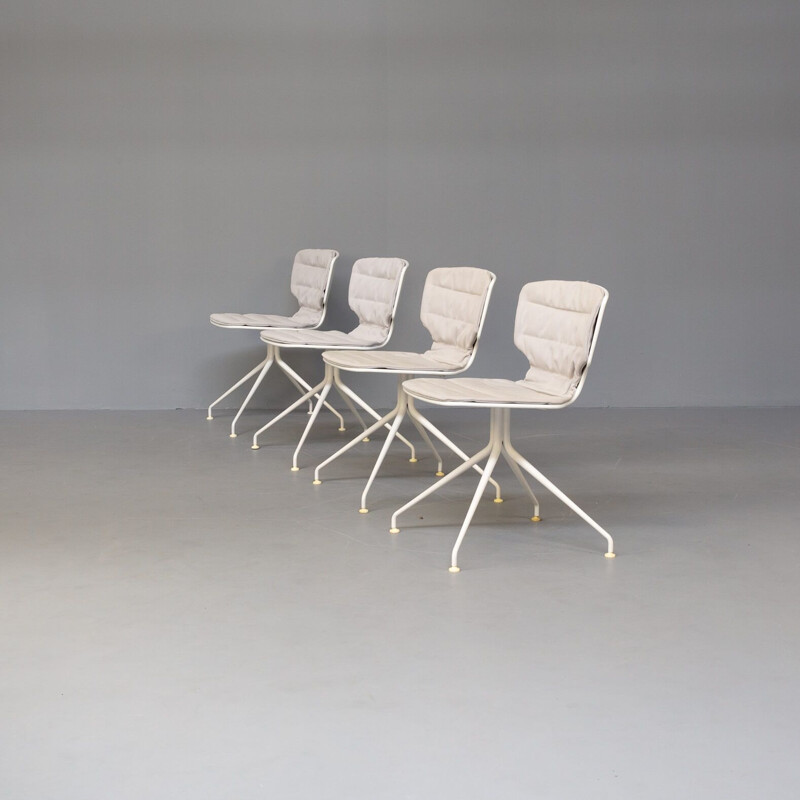 Ensemble de 4 chaises vintage "erice" par Alberto Haberli pour Alias, 2000