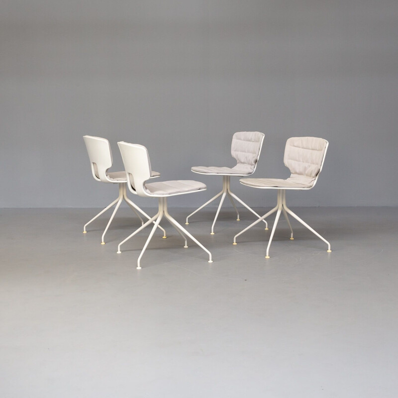 Ensemble de 4 chaises vintage "erice" par Alberto Haberli pour Alias, 2000