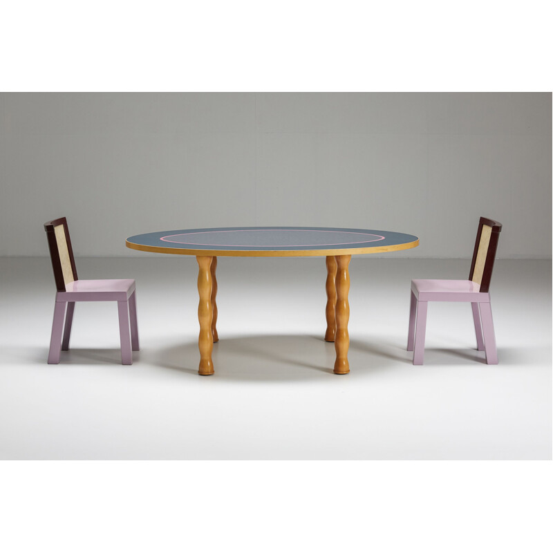 Vintage tafel van Ettore Sottsass voor Zanotta Memphis, Italië 1980