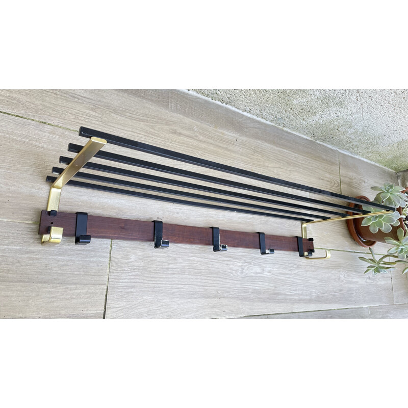 Vintage geometric coat rack