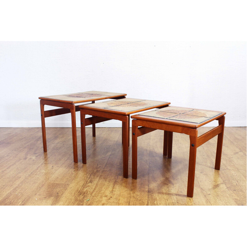 Scandinavian vintage nesting tables Trioh, Denemark