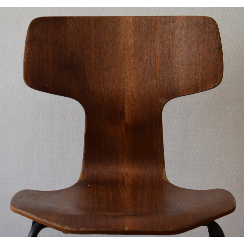 "Hammer" Fritz Hansen chair in teak wood, Arne JACOBSEN - 1960s
