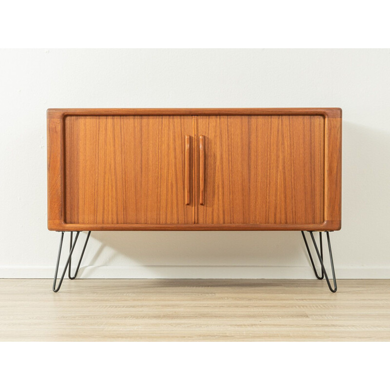 Mid century teak sideboard with two tambour doors by Dyrlund, Denmark 1960s