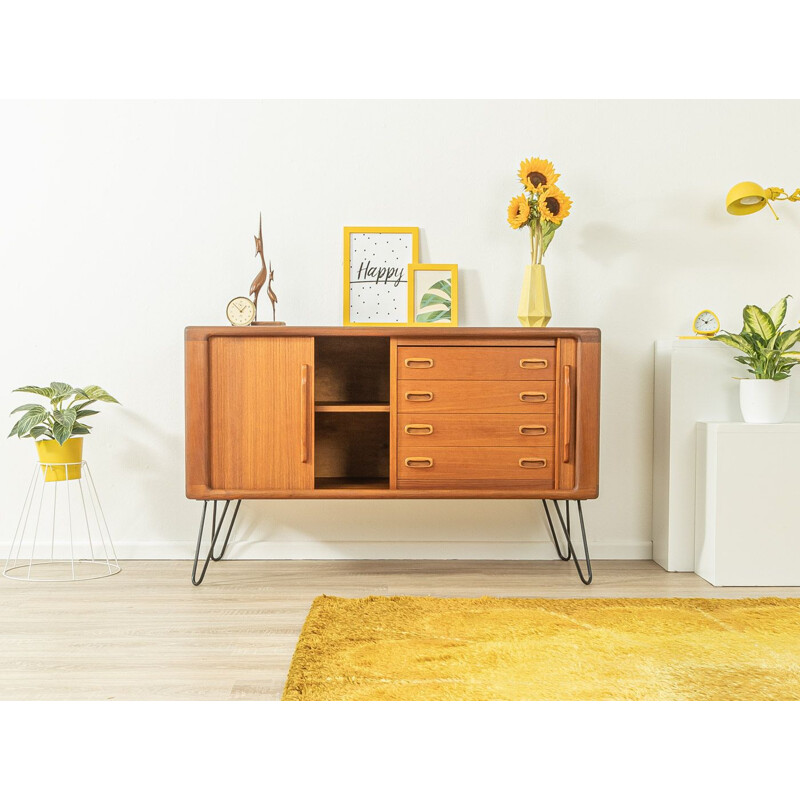 Vintage teak sideboard with two doors by Dyrlund, Denmark 1960s