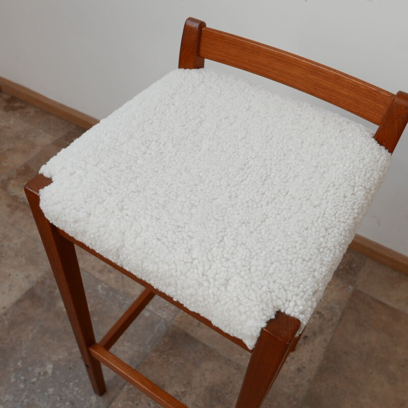 Mid-century teak bar stool, Sweden 1960s