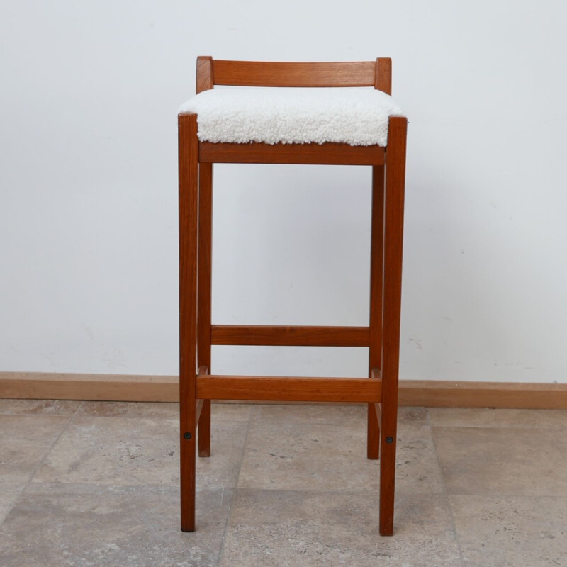 Mid-century teak bar stool, Sweden 1960s