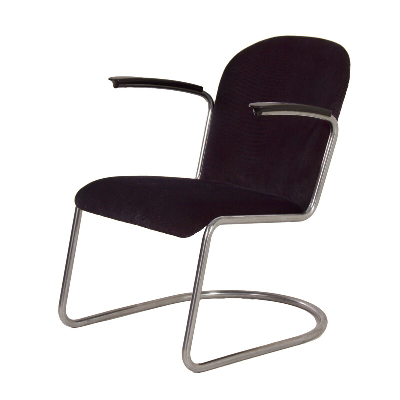 Mid century 413 cantilever armchair by W.H. Gispen for Gispen, 1950s