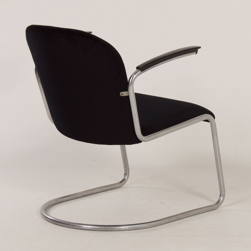 Poltrona Vintage cantilever 413 por W.H. Gispen para Gispen, 1950