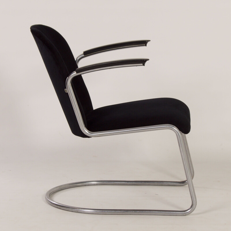 Mid century 413 cantilever armchair by W.H. Gispen for Gispen, 1950s