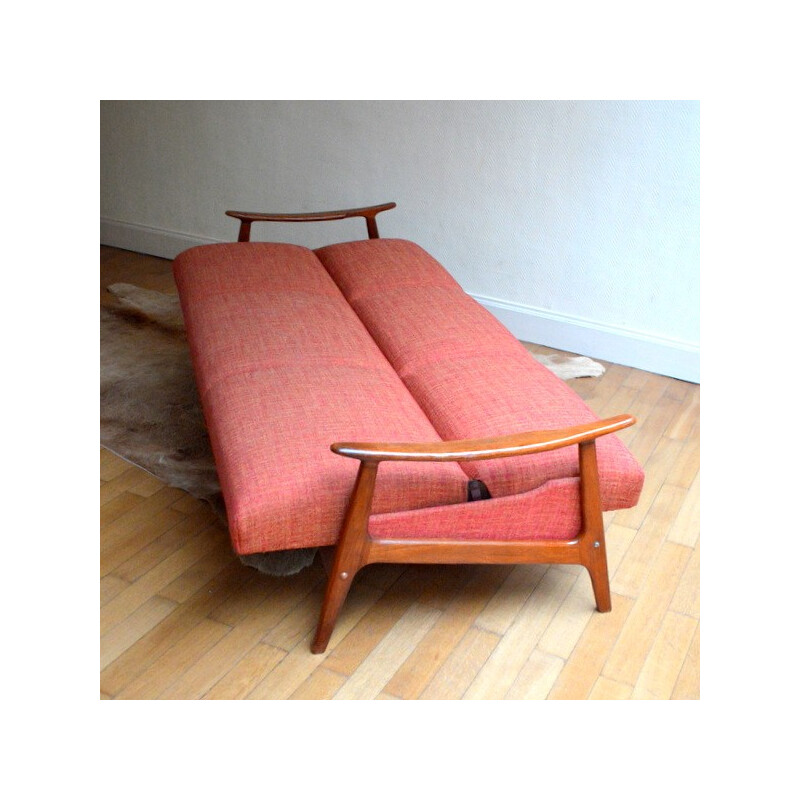 Scandinavian sofa 3 seater convertible - 1960s