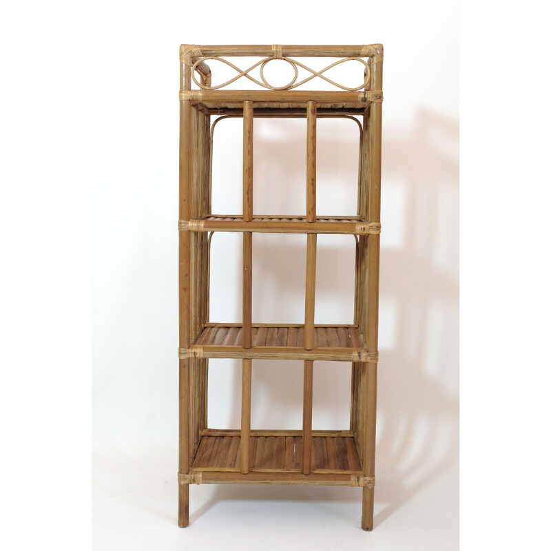 Vintage bamboo shelf, 1970