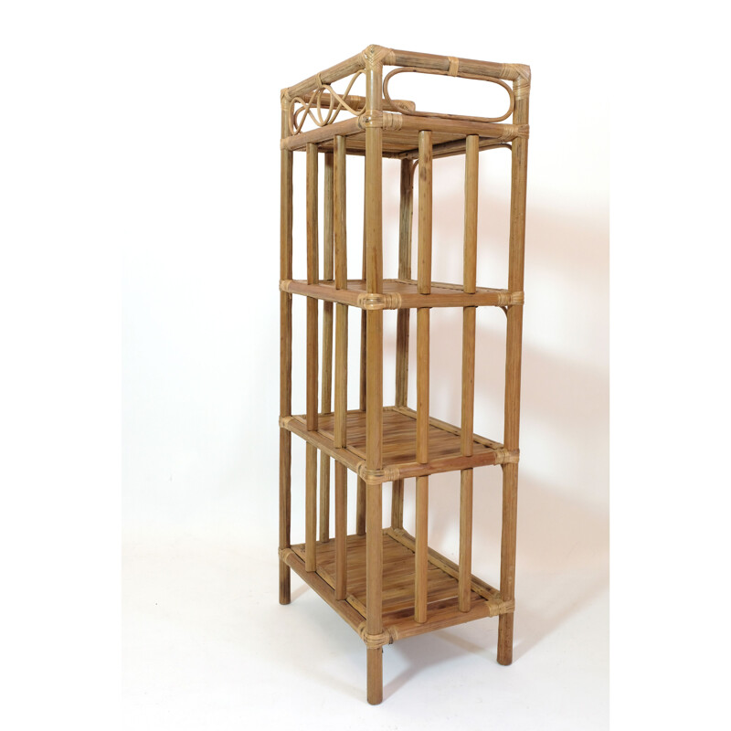 Vintage bamboo shelf, 1970