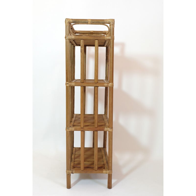 Vintage bamboo shelf, 1970