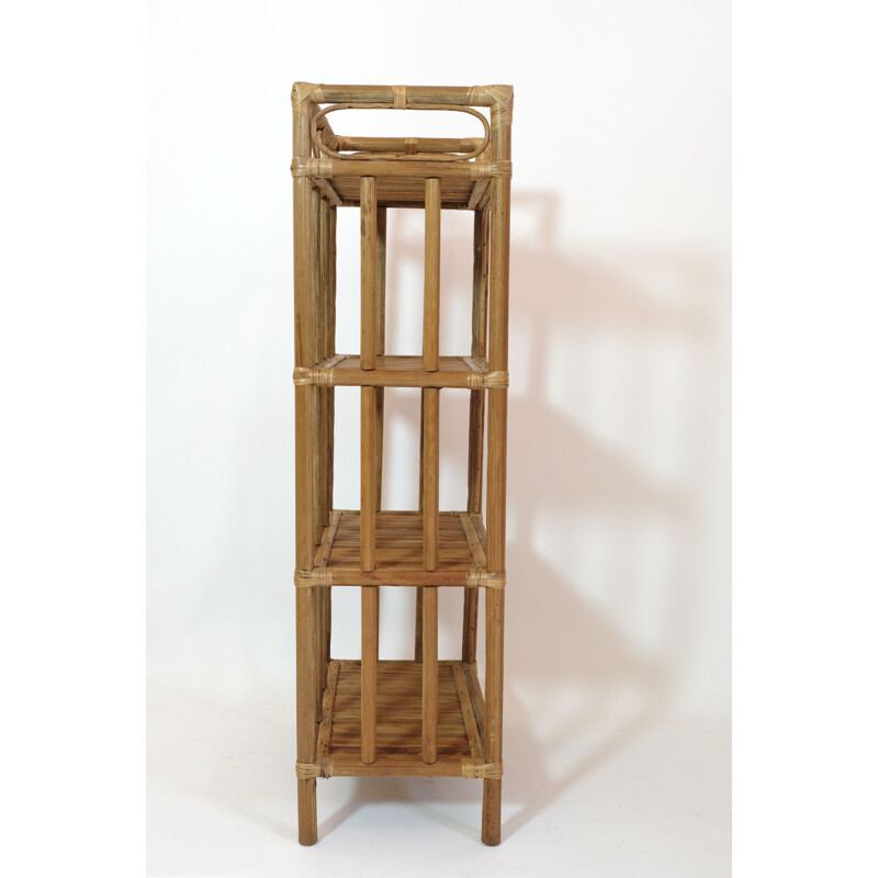 Vintage bamboo shelf, 1970