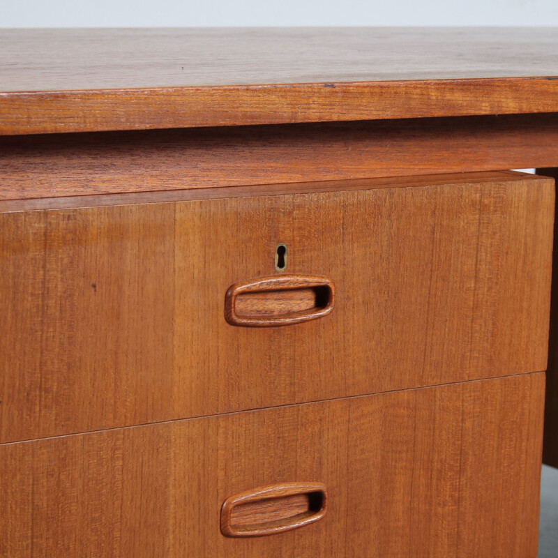 Mid century Danish teak desk, 1950s