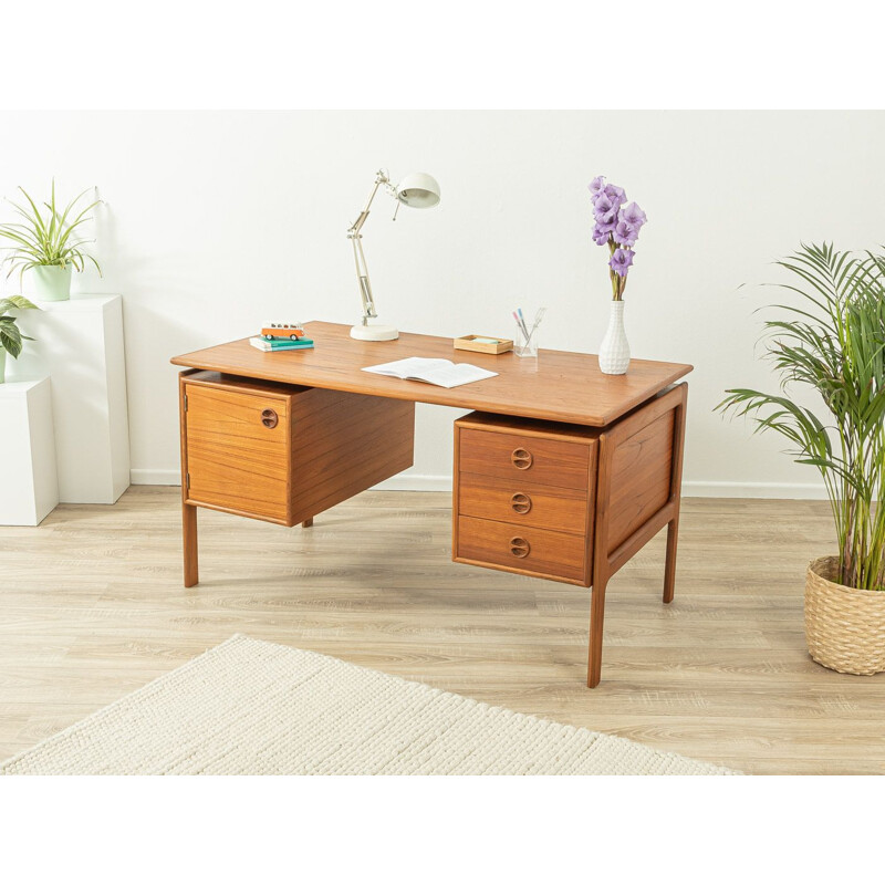 Vintage teak desk by Arne Vodder for G.V. Møbler, Denmark 1960s