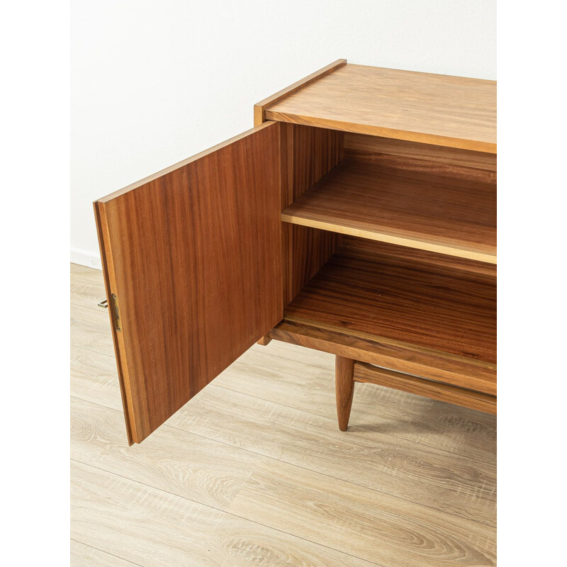 Vintage three-door walnut sideboard, Germany 1960