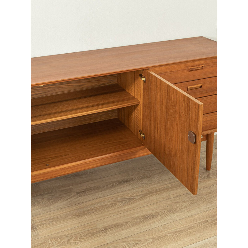 Mid century teak sideboard with three cabinet doors, Netherlands 1960s