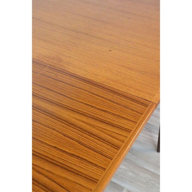 Vintage Scandinavian extendable table in teak, 1960s