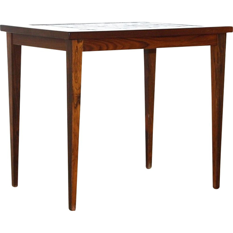 Vintage ceramic and rosewood table, Denmark 1960