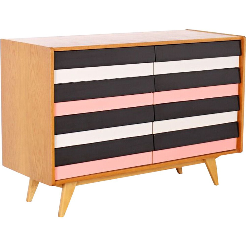 Mid century multicolored chest of drawers by Jiri Jiroutek