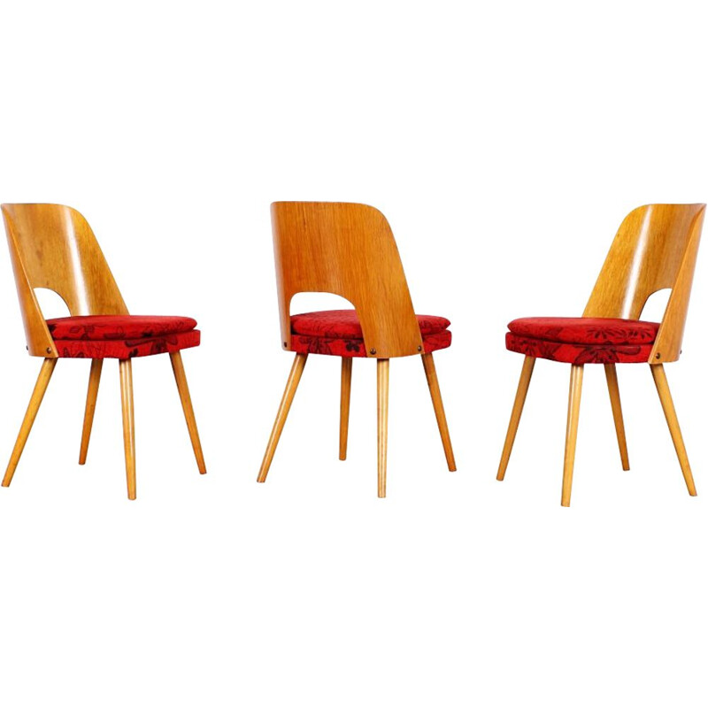 Ensemble de 3 chaises vintage par Oswald Haerdtl