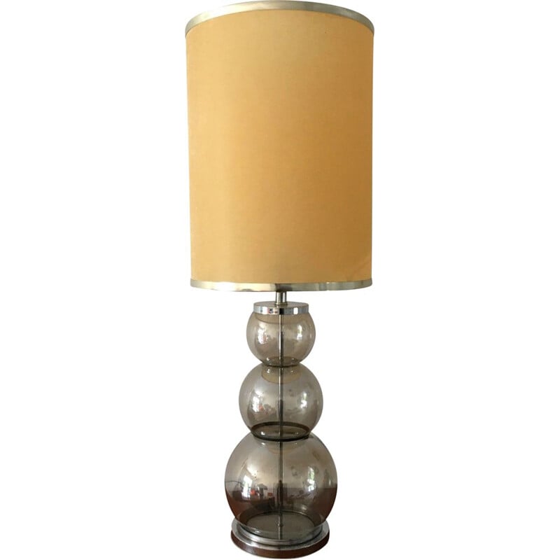 Lampe vintage en verre XXL, 1970
