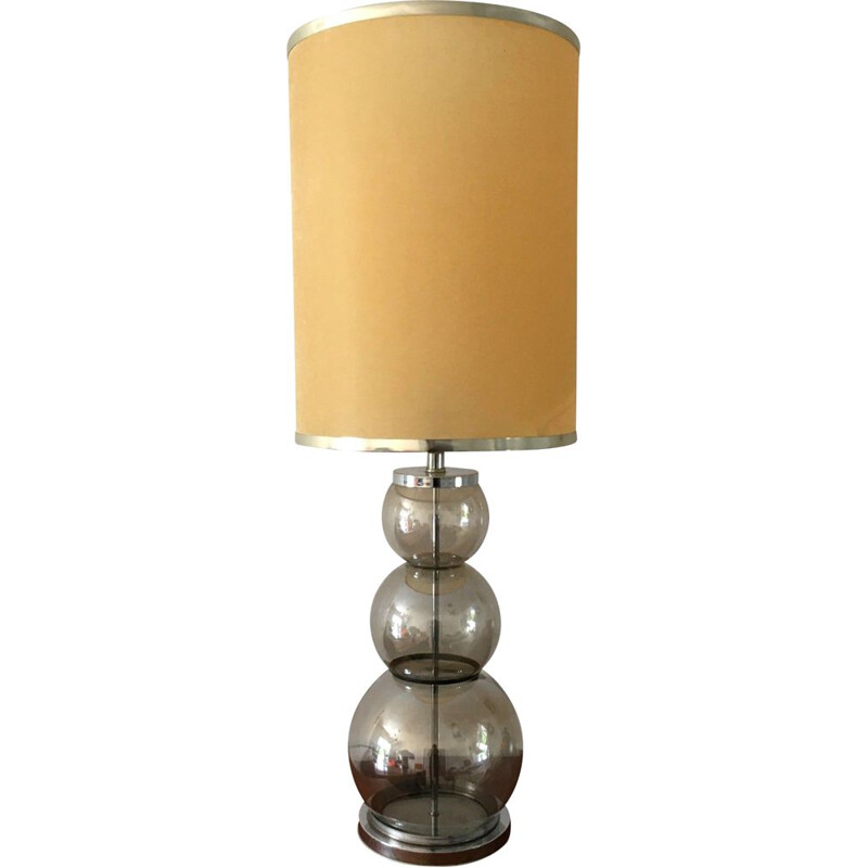 Vintage glass lamp XXL, 1970