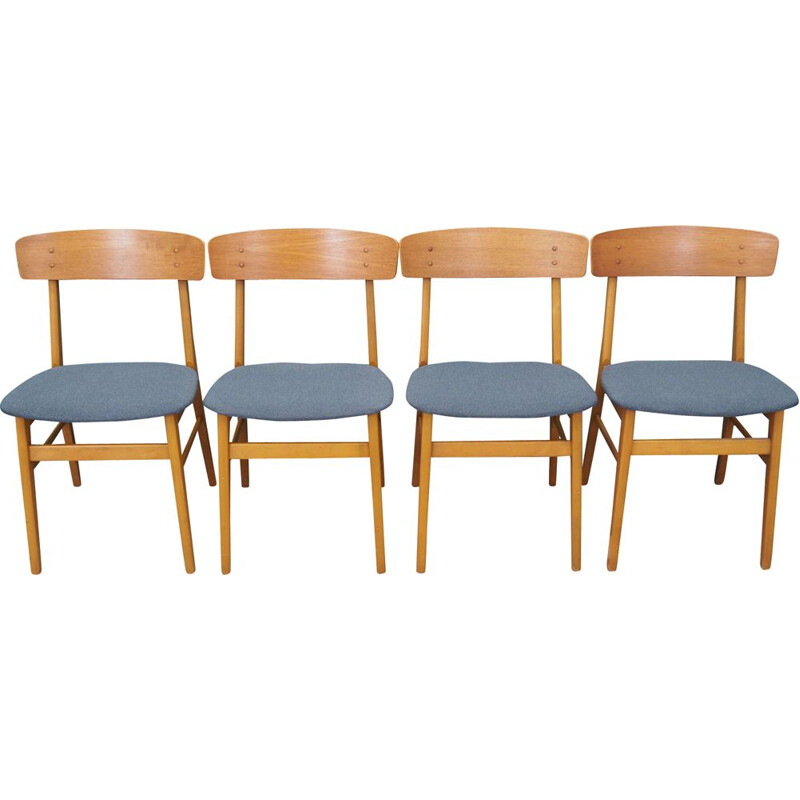Set of 4 vintage chairs for Farstrup Møbler, Denmark 1960s