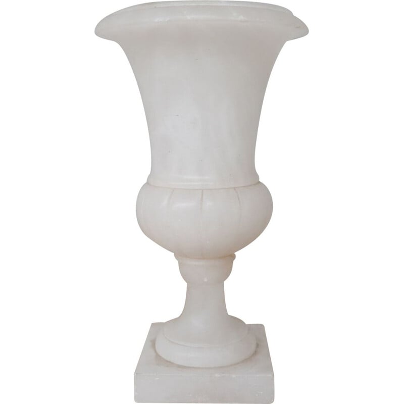 Vintage alabaster vase, France 1950