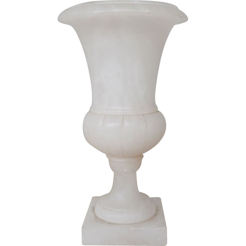 Vintage alabaster vase, France 1950