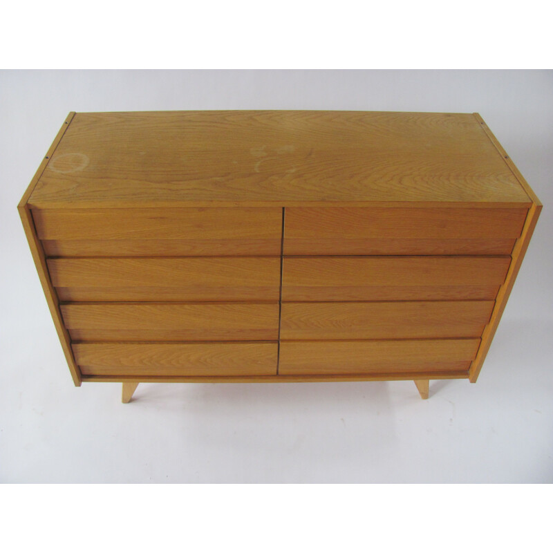 Vintage oakwood chest of drawers by Jiroutek for Interier Praha, Czechoslovakia 1960s