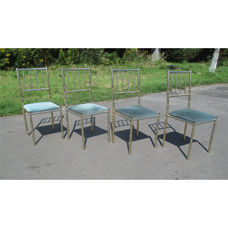 Ensemble de 4 chaises vintage, Italie 1970