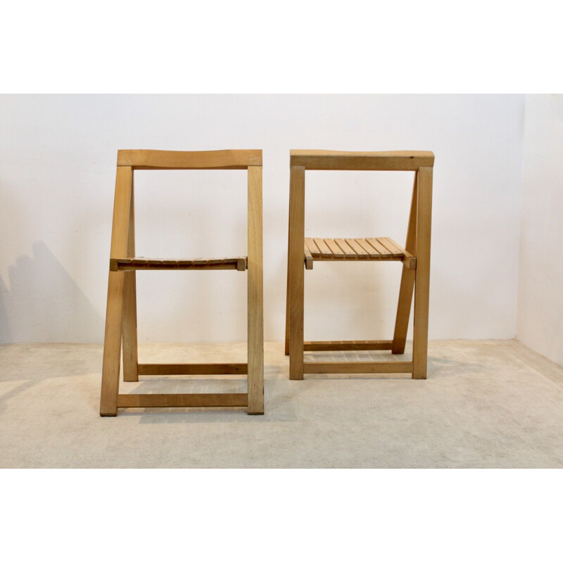 Mid century beechwood folding chair by Aldo Jacober for Alberto Bazzani