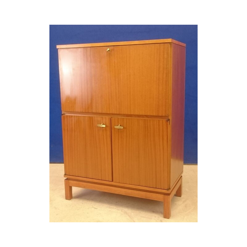 Alveole secretary desk in exotoc wood - 1950s