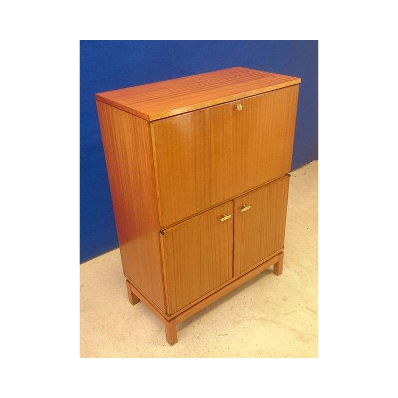 Alveole secretary desk in exotoc wood - 1950s