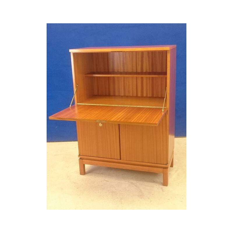 Alveole secretary desk in exotoc wood - 1950s