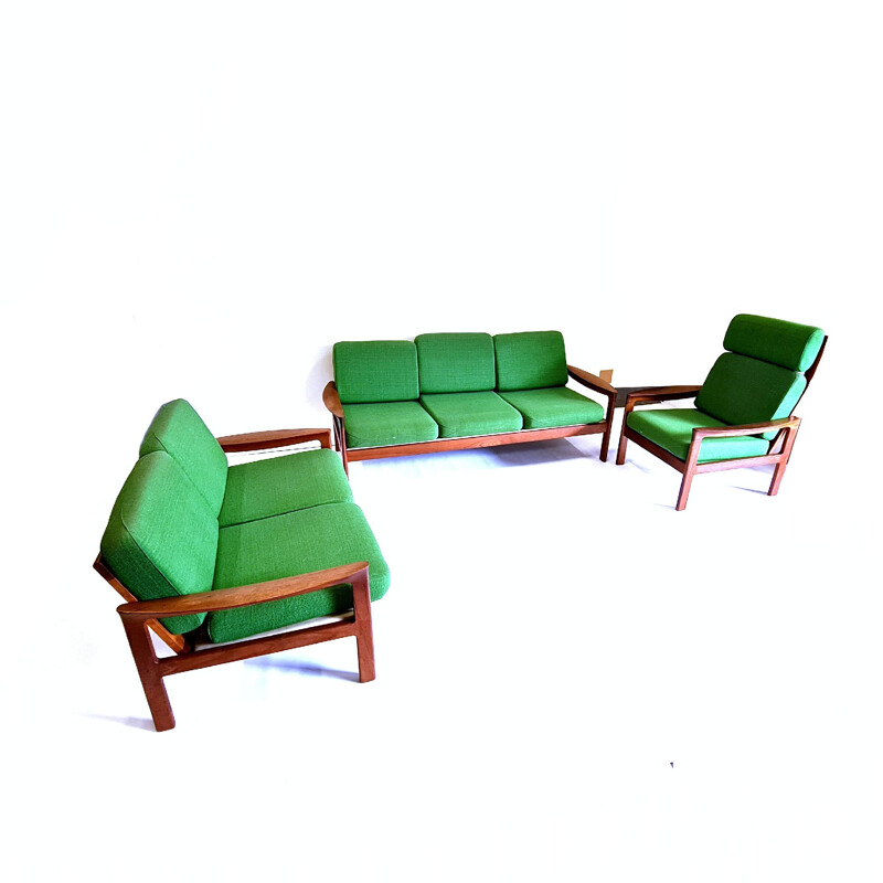 Ensemble de salon vintage par Arne Wahl Iversen pour Comfort, Danemark 1960