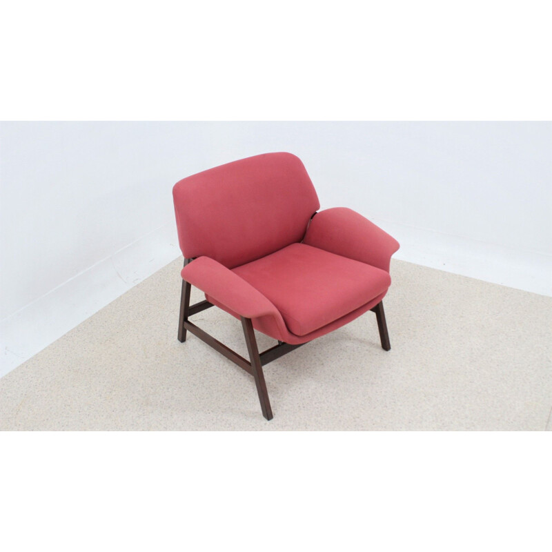 Vintage 849 rosewood armchair by Gianfranco Frattini for Cassina, 1960s