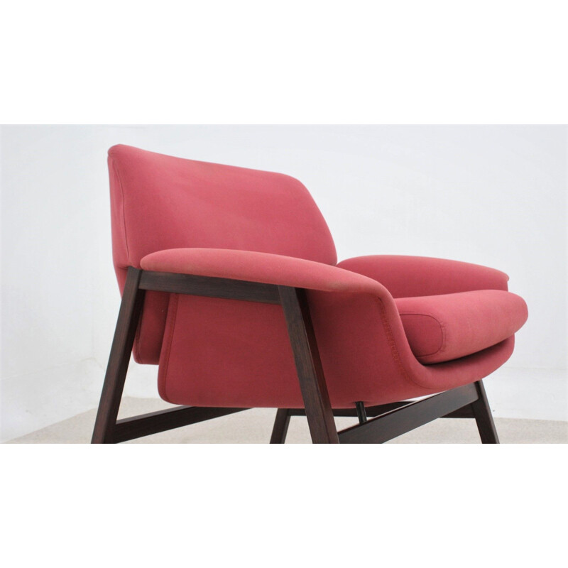 Vintage 849 rosewood armchair by Gianfranco Frattini for Cassina, 1960s