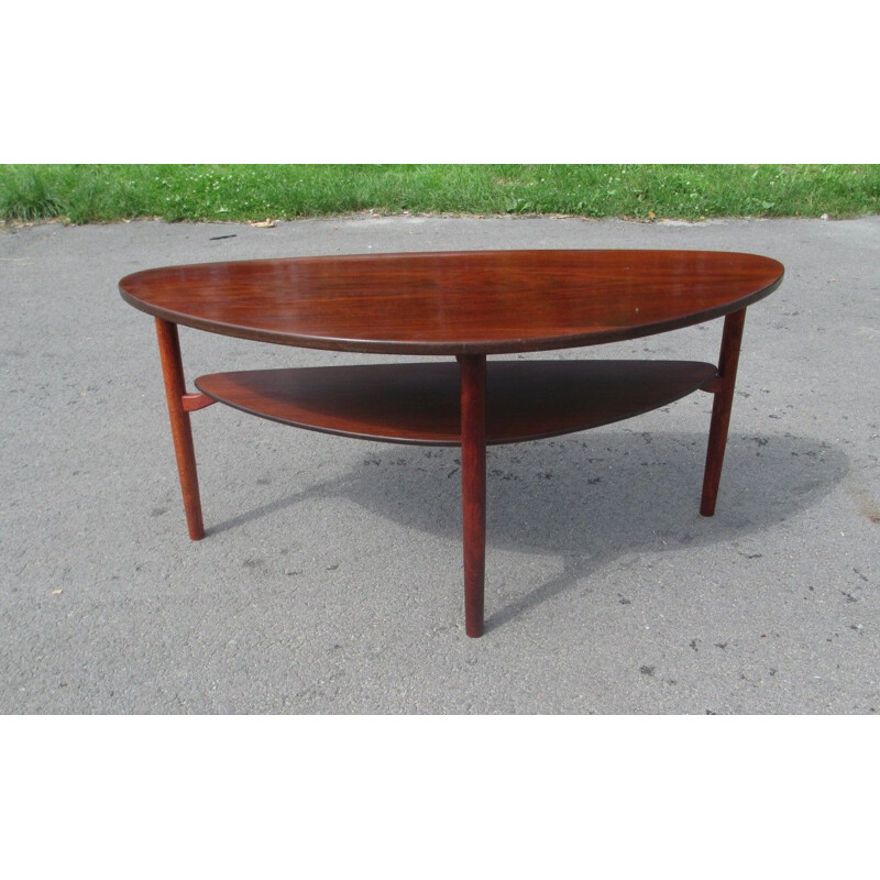 Mid century rosewood coffee table, Denmark 1960s