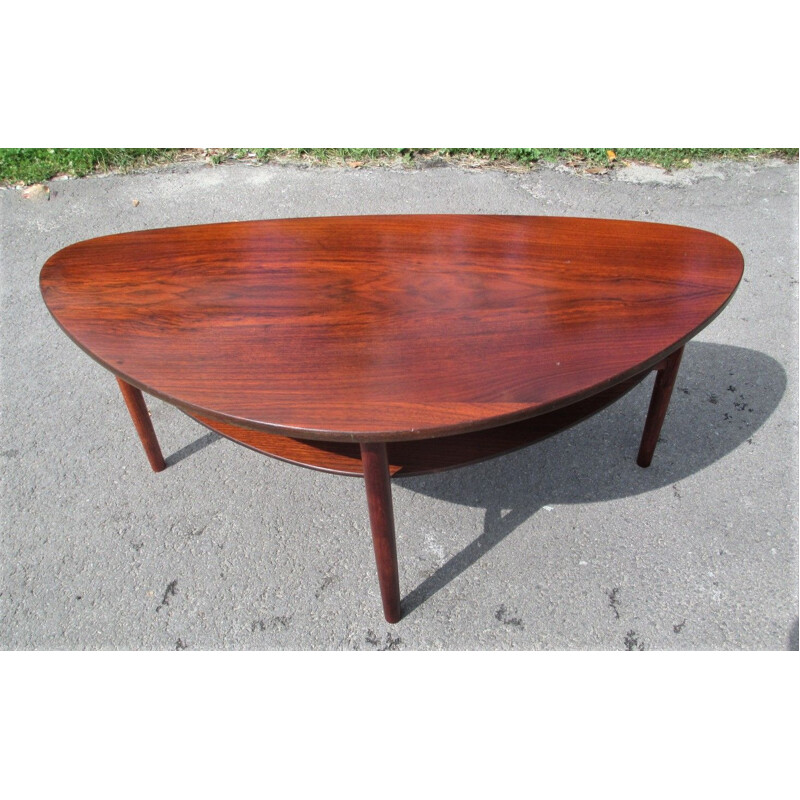 Mid century rosewood coffee table, Denmark 1960s