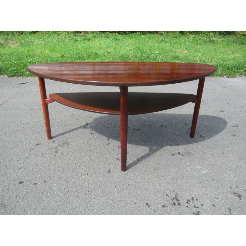 Mid century rosewood coffee table, Denmark 1960s