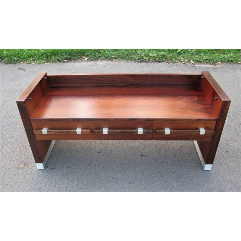 Vintage rosewood and glass enfilade, Denmark 1970