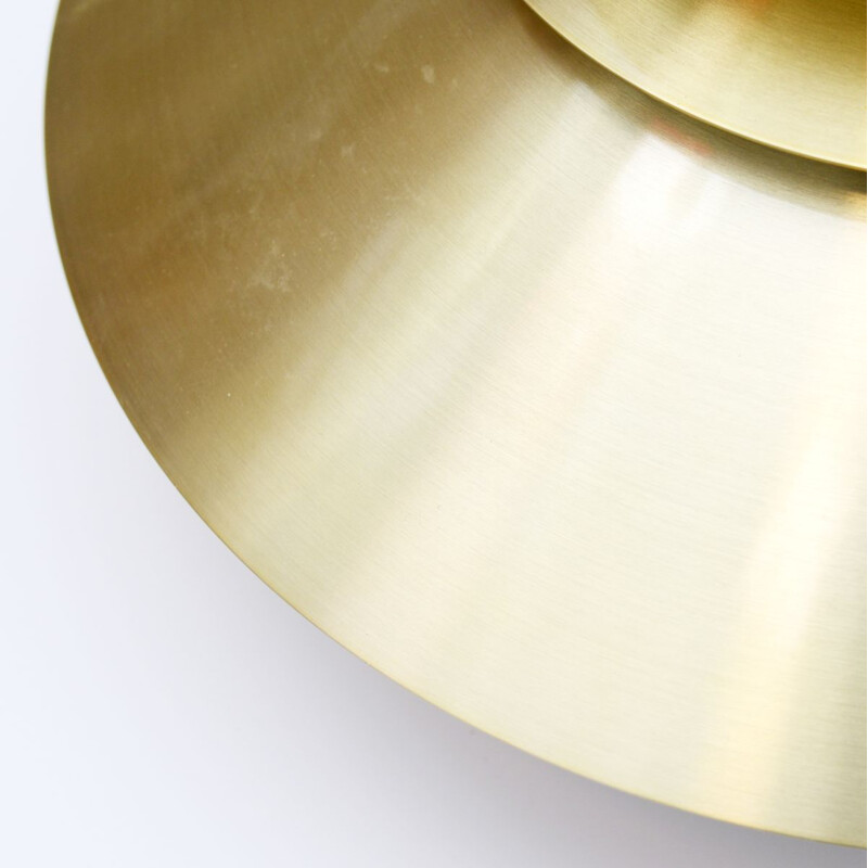 Mid century Jeka brass pendant lamp, Denmark 1970s