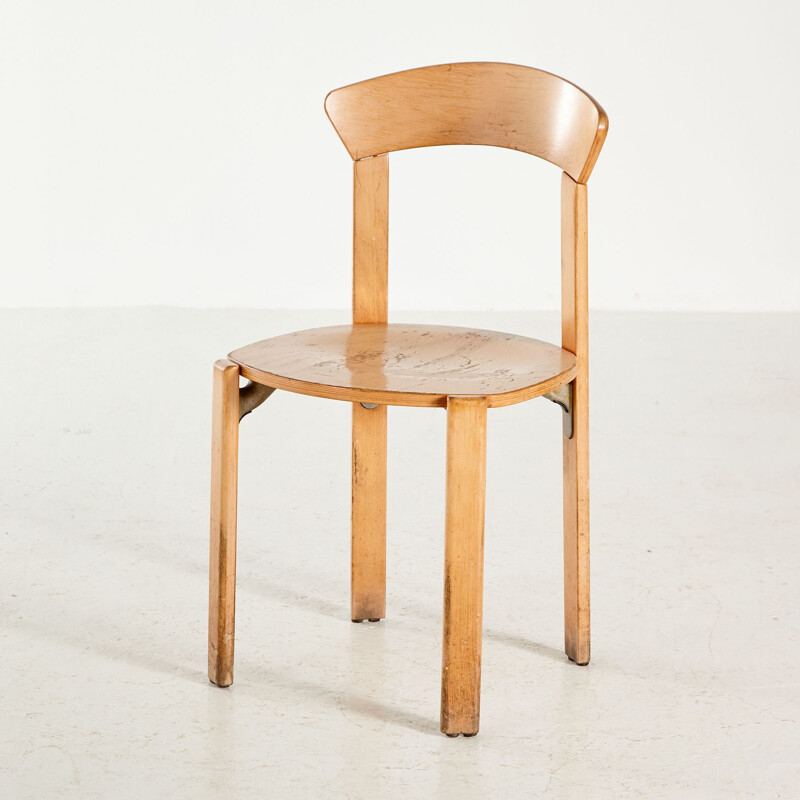 Vintage Stuhl aus Buchenholz von Bruno Rey