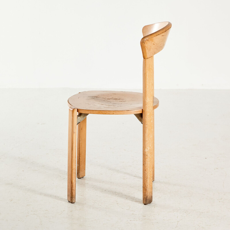 Vintage beechwood chair by Bruno Rey