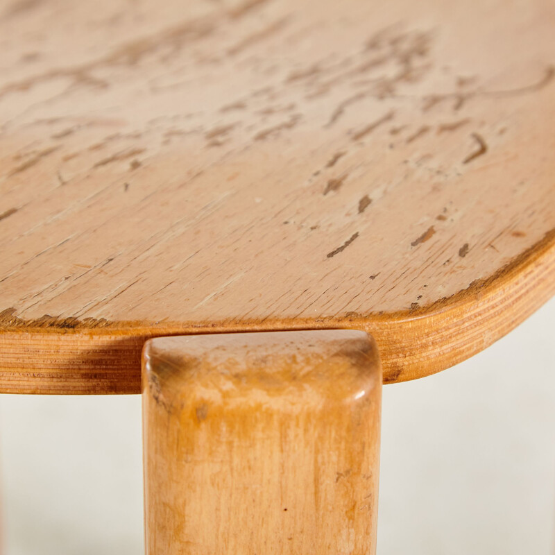 Chaise vintage en bois de hêtre par Bruno Rey