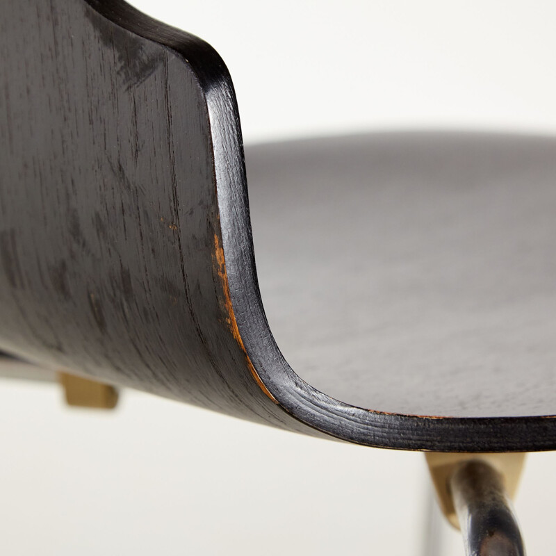 Sedia vintage modello 3101 di Arne Jacobsen per Fritz Hansen
